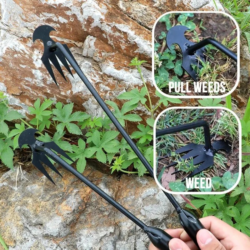 Soil Scoop Tool - 2 in 1 Garden Rake Manual