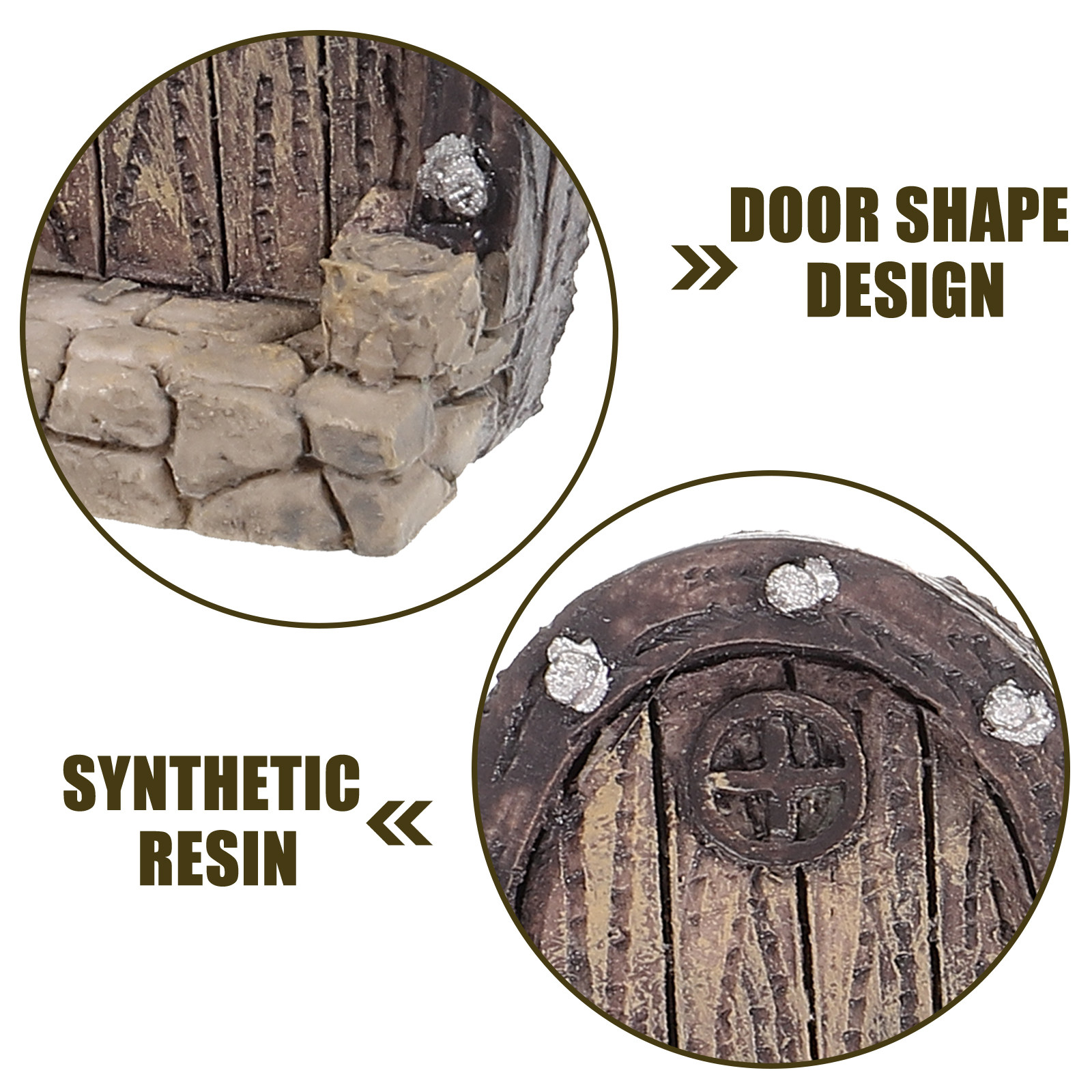 3Pcs Fairy Garden Door Miniatu - Bonsai Garden Set Up 评论和价格
