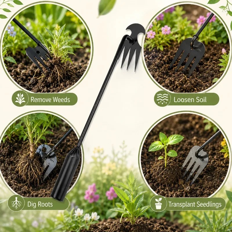 2 in 1 Garden Rake Manual Seed - Soil Scoop Tool 评论和价格