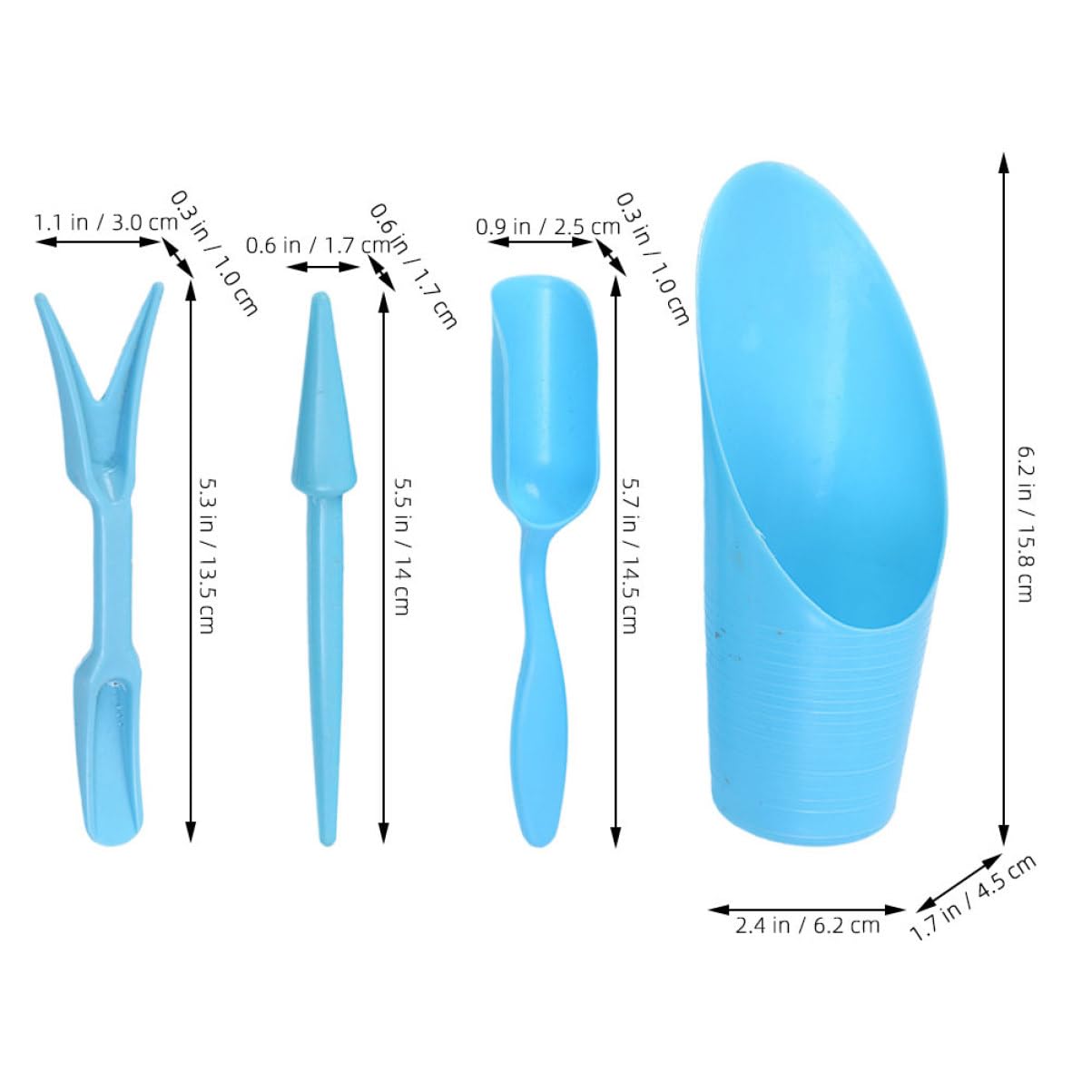 4pcs/set, Plastic Durable Buck - Soil Scoop Tool 评论和价格