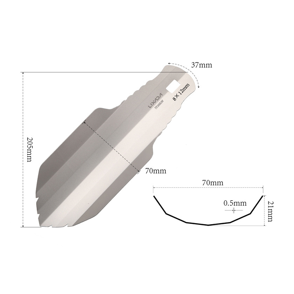 Lixada Titanium Garden Hand Sh - Soil Scoop Tool 评论和价格