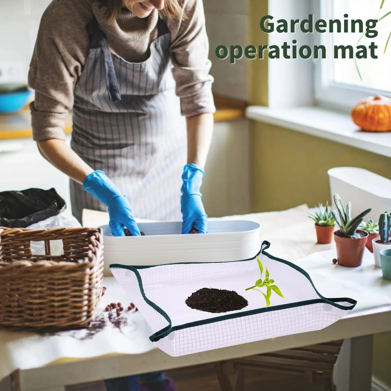 1Pc 50cm/19.68in Plant Repotti - Bonsai Repotting Mat 评论和价格