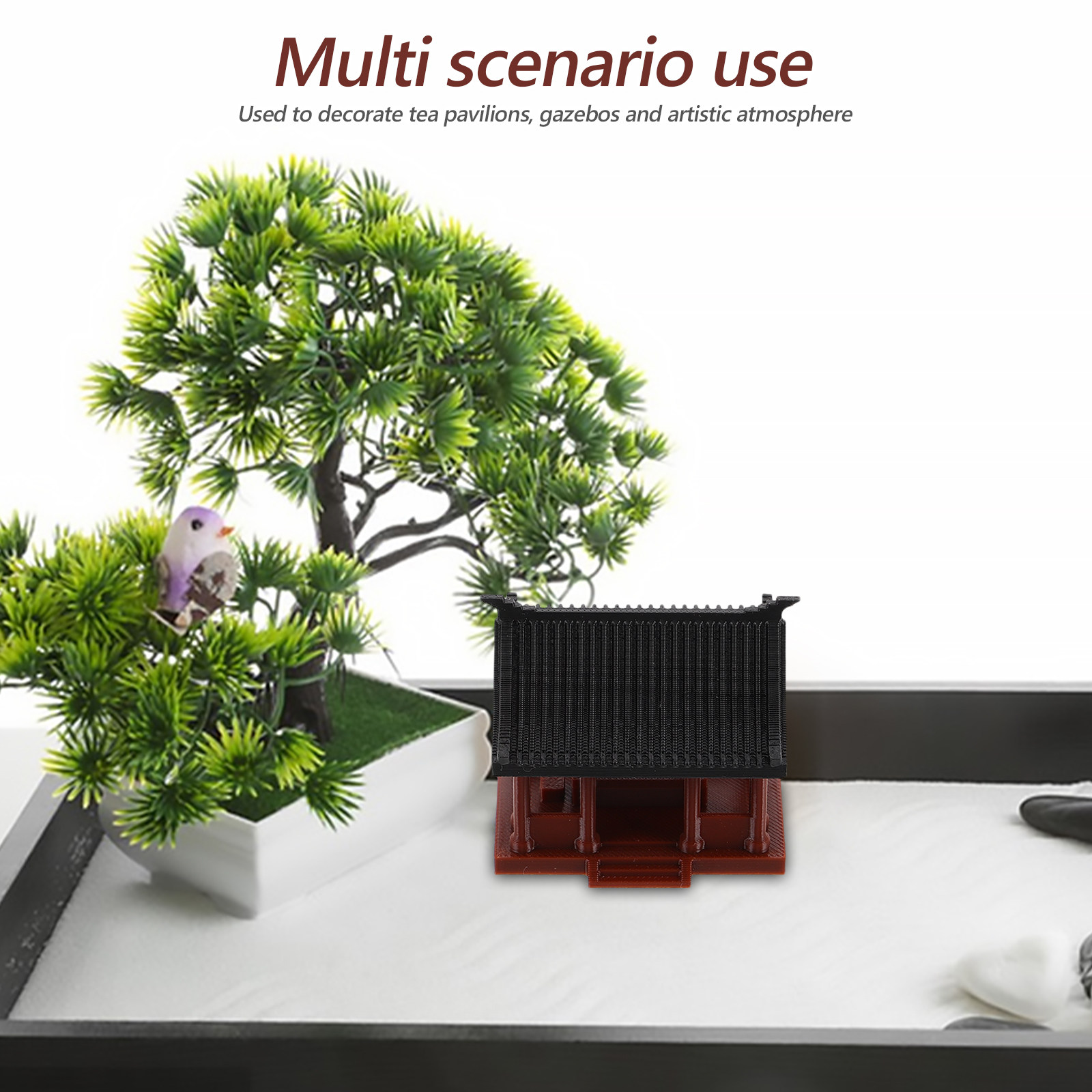 Asian Pavilion Sculpture Mini  - Bonsai Garden Set Up 评论和价格