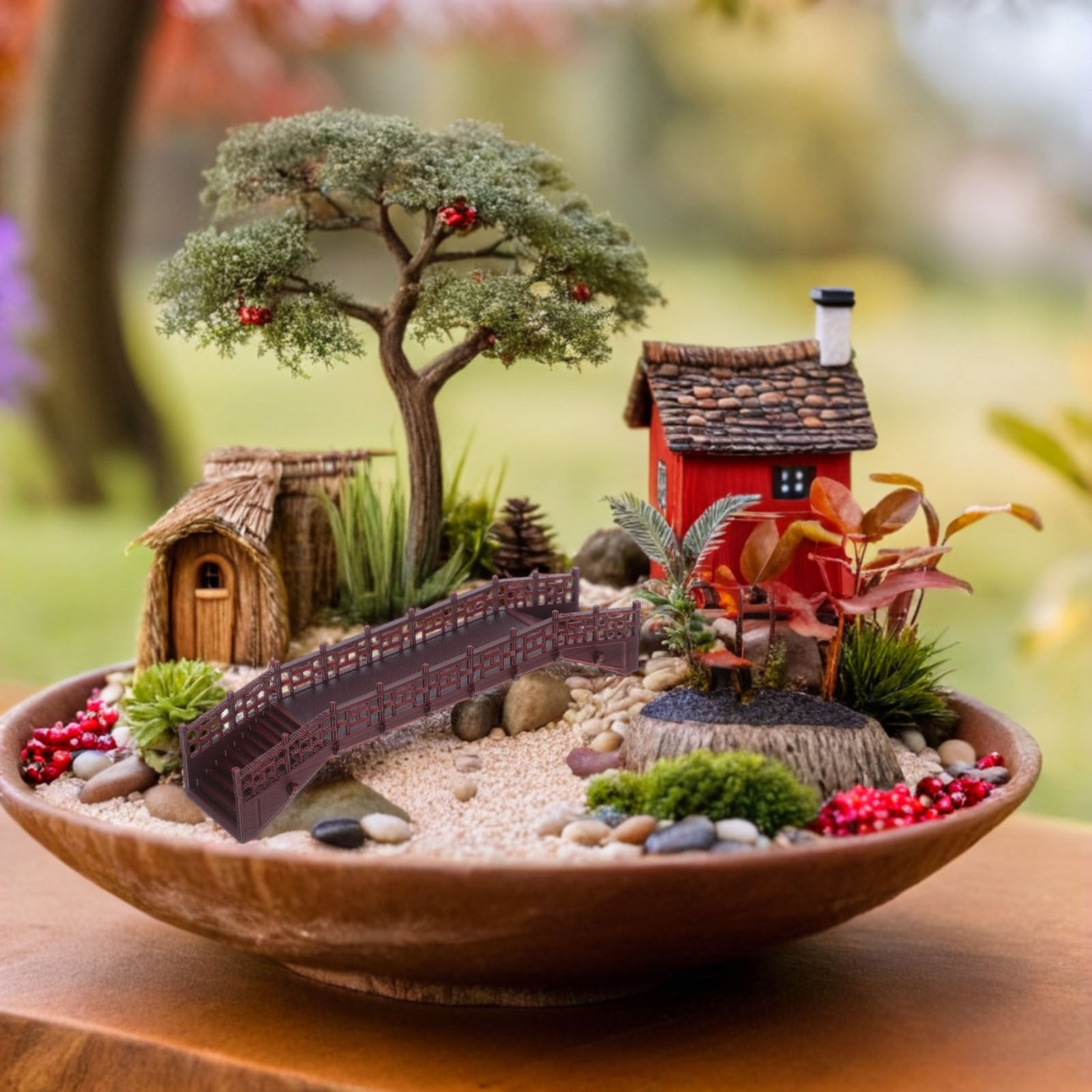 Elegant Vintage Chinese Mini A - Bonsai Garden Set Up 评论和价格