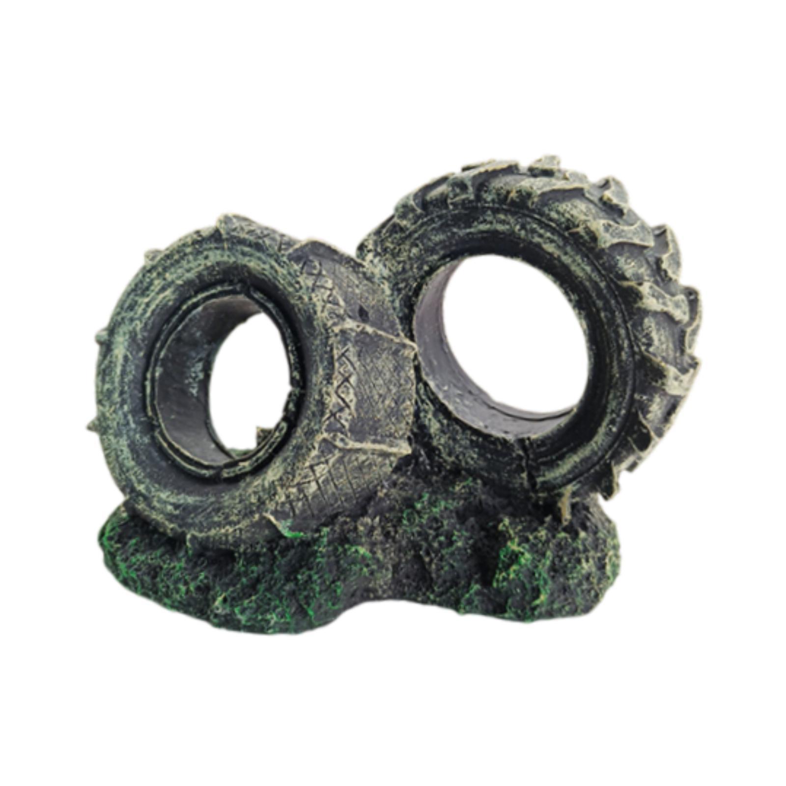 Aquarium Ornament Resin Tyre S - Bonsai Garden Set Up 评论和价格