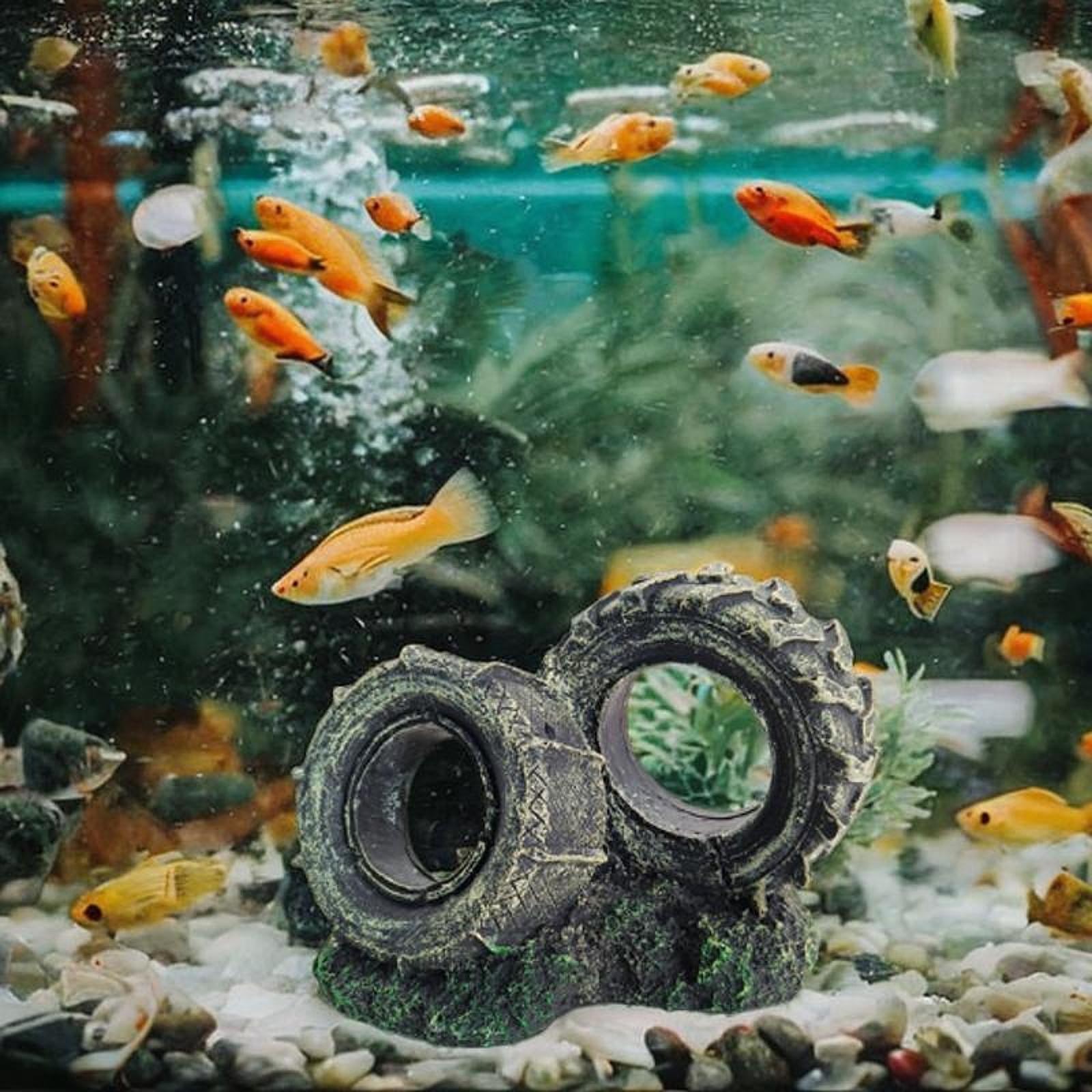 Aquarium Ornament Resin Tyre S - Bonsai Garden Set Up 评论和价格