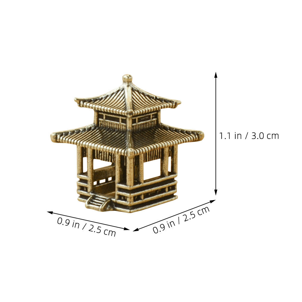 Brass Pavilion Ornament Vintag - Bonsai Garden Set Up 评论和价格