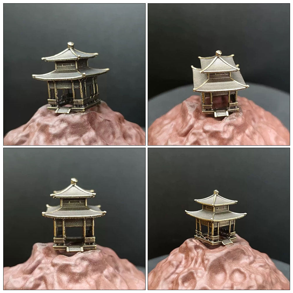 Brass Pavilion Ornament Vintag - Bonsai Garden Set Up 评论和价格