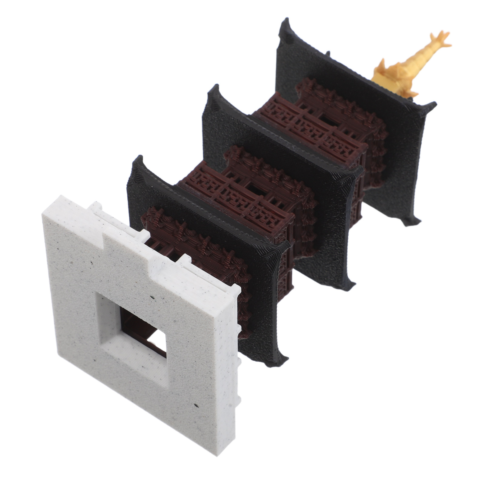 Chinese Pagoda Sculpture Minia - Bonsai Garden Set Up 评论和价格